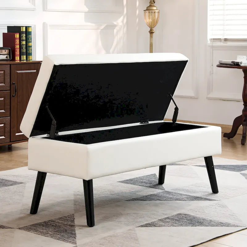 Banc coffre de rangement pour bout de lit et entrée