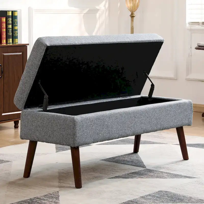 Banc coffre de rangement pour bout de lit et entrée