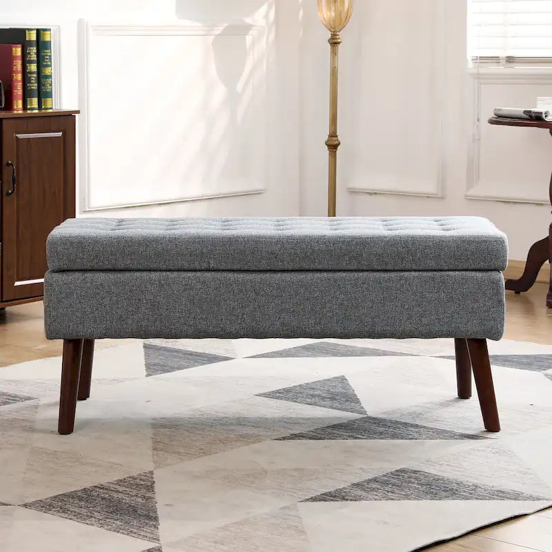 Banc coffre de rangement pour bout de lit et entrée