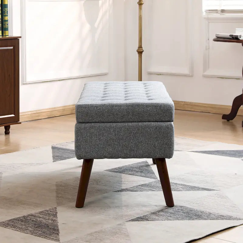 Banc coffre de rangement pour bout de lit et entrée