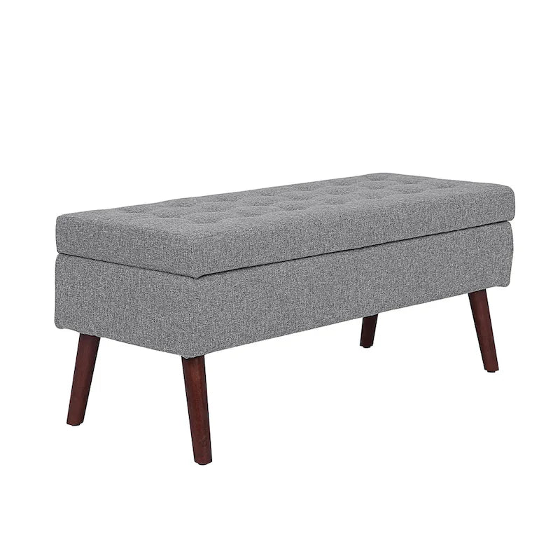 Banc coffre de rangement pour bout de lit et entrée