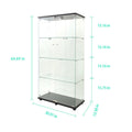Vitrine en verre trempé, armoire de rangement, classeur