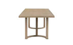 Ellie Modern – Ensemble de salle à manger 7 pièces en bois d'hévéa rembourré, beige/frêne clair