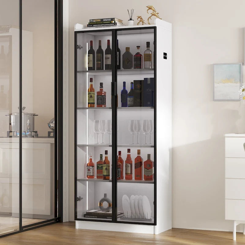 Vitrine avec éclairage LED