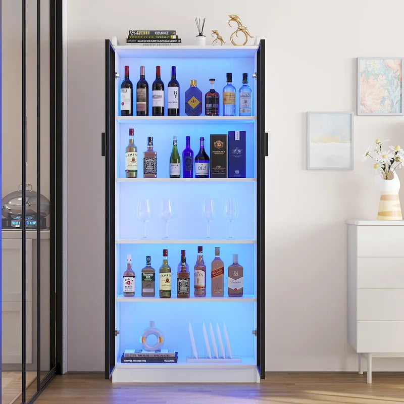Vitrine avec éclairage LED