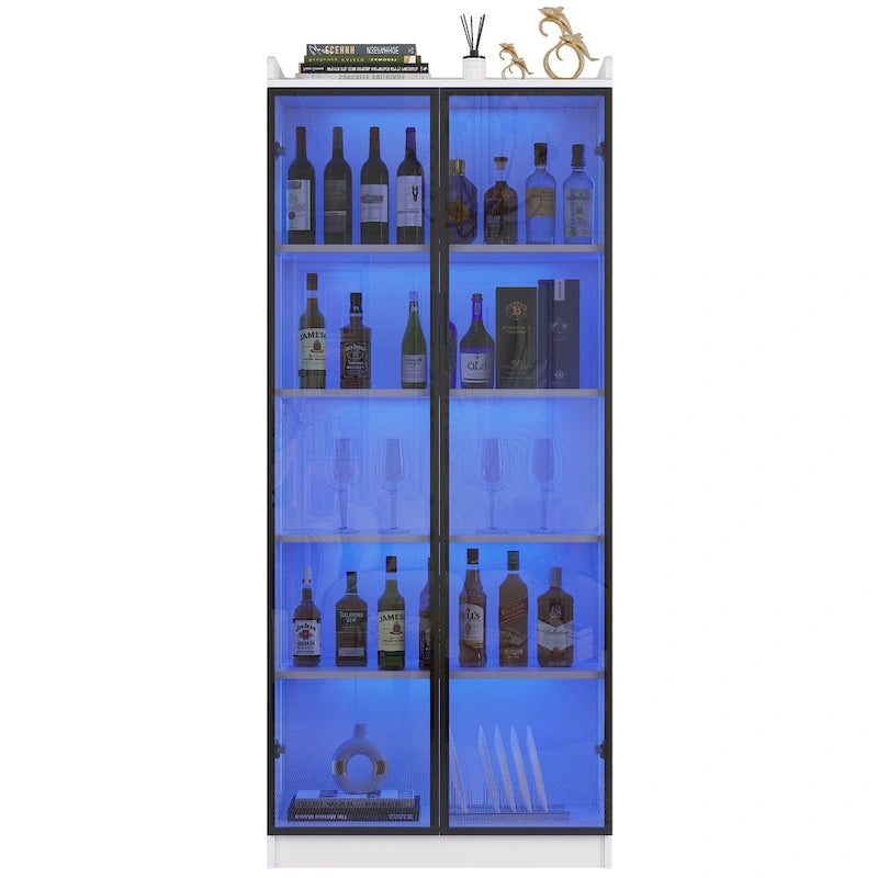 Vitrine avec éclairage LED