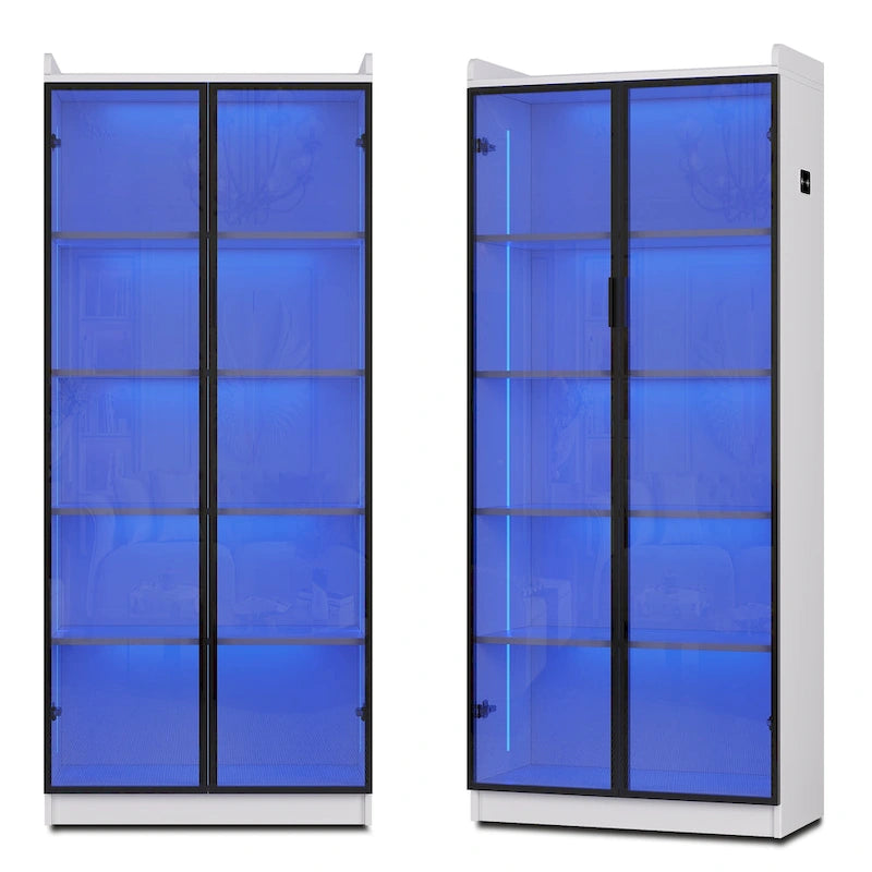 Vitrine avec éclairage LED