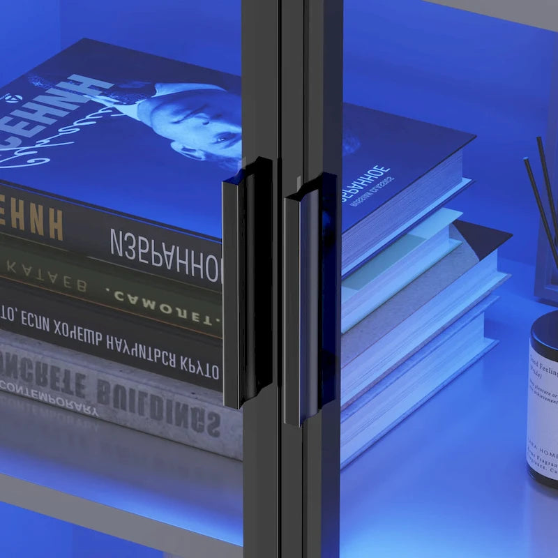 Vitrine avec éclairage LED