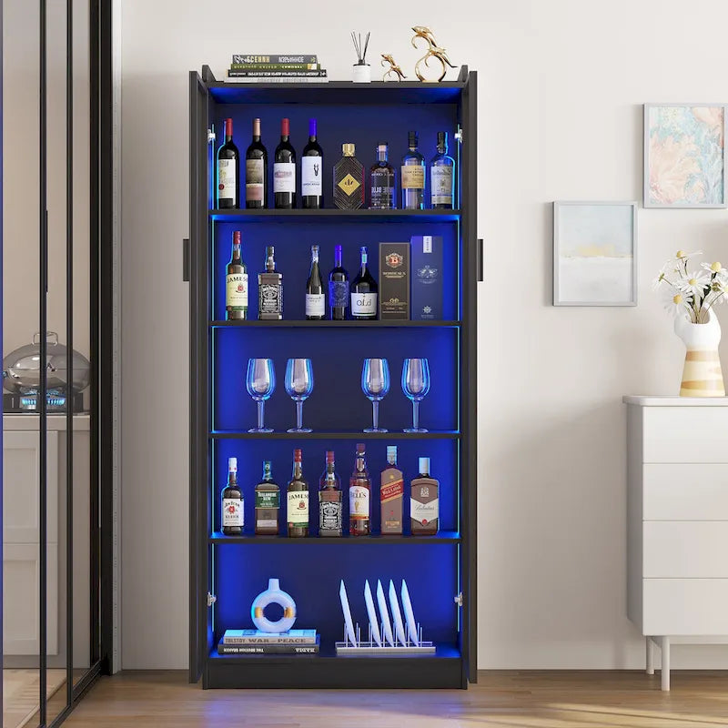 Vitrine avec éclairage LED