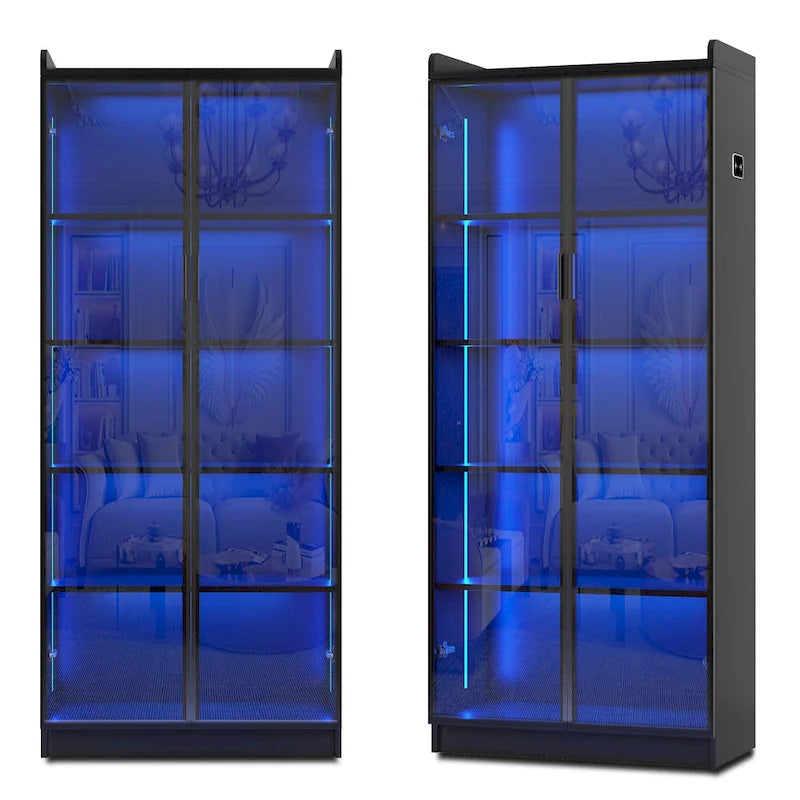Vitrine avec éclairage LED