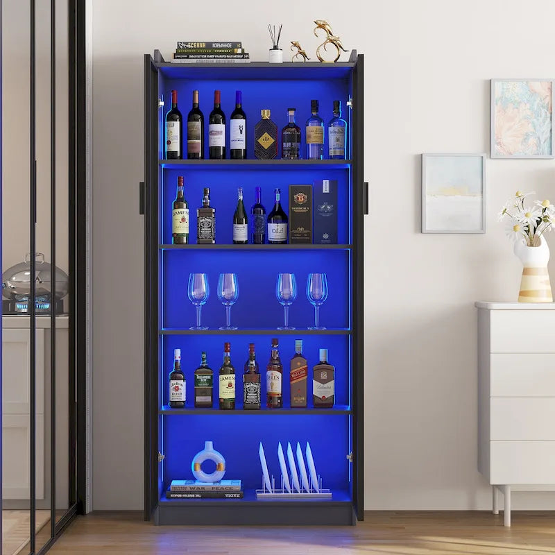 Vitrine avec éclairage LED