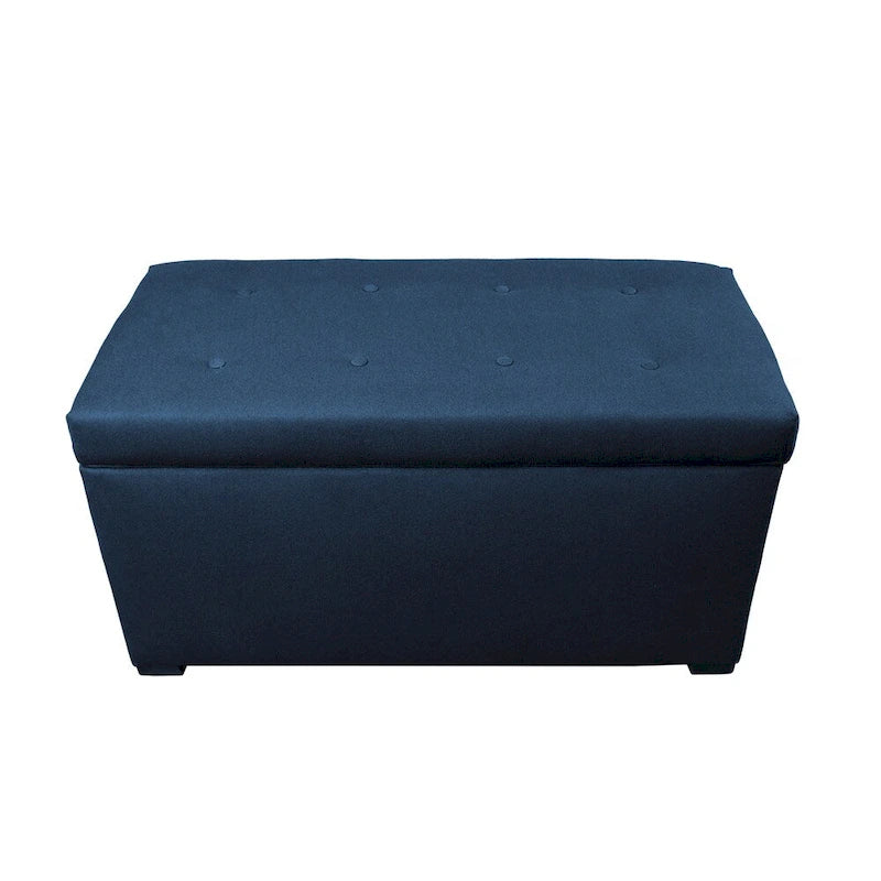 Banc de rangement capitonné à 8 boutons