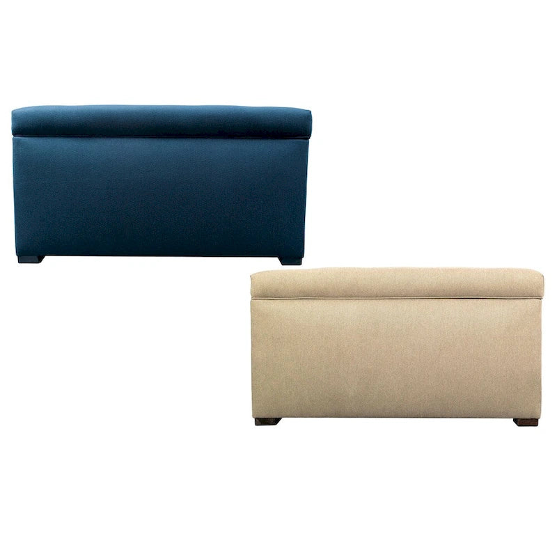 Banc de rangement capitonné à 8 boutons