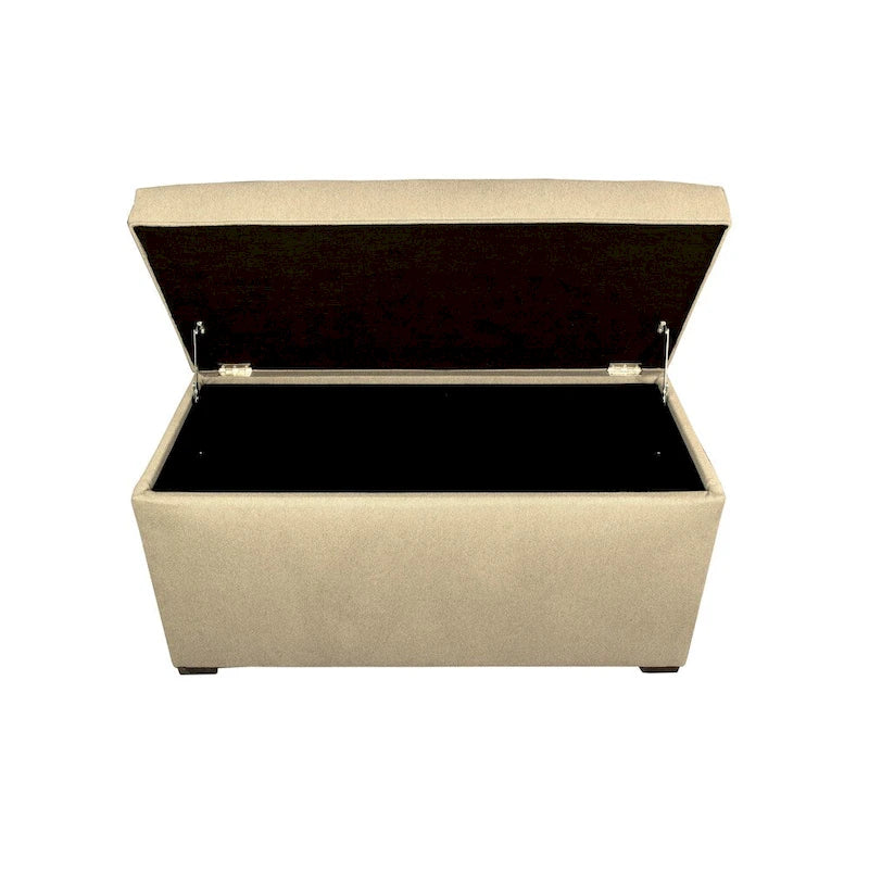 Banc de rangement capitonné à 8 boutons