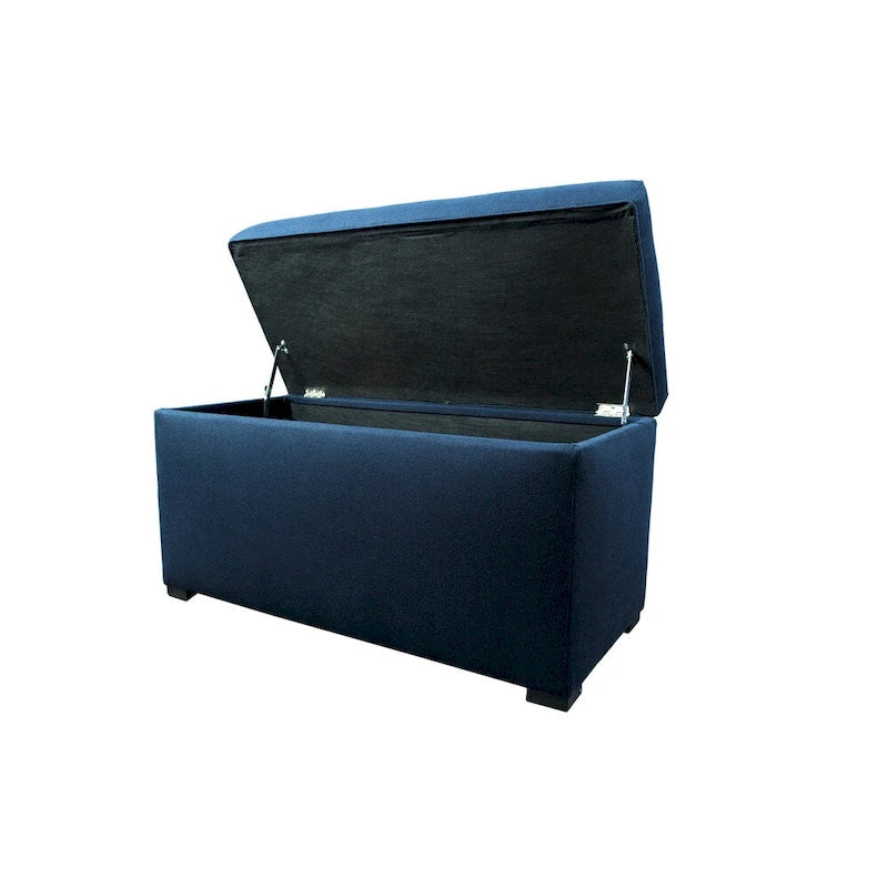 Banc de rangement capitonné à 8 boutons