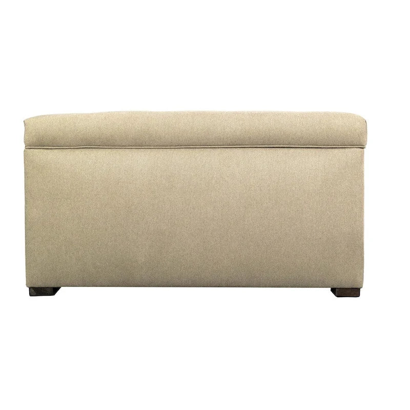 Banc de rangement capitonné à 8 boutons