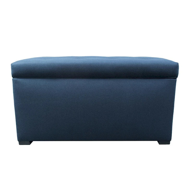 Banc de rangement capitonné à 8 boutons