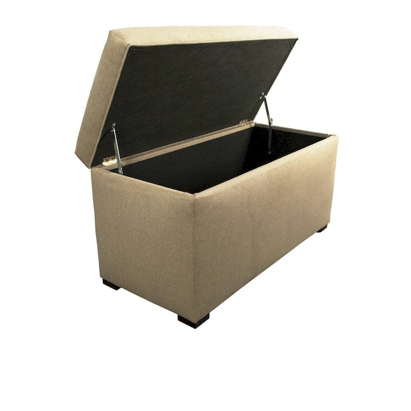 Banc de rangement capitonné à 8 boutons