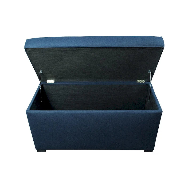 Banc de rangement capitonné à 8 boutons