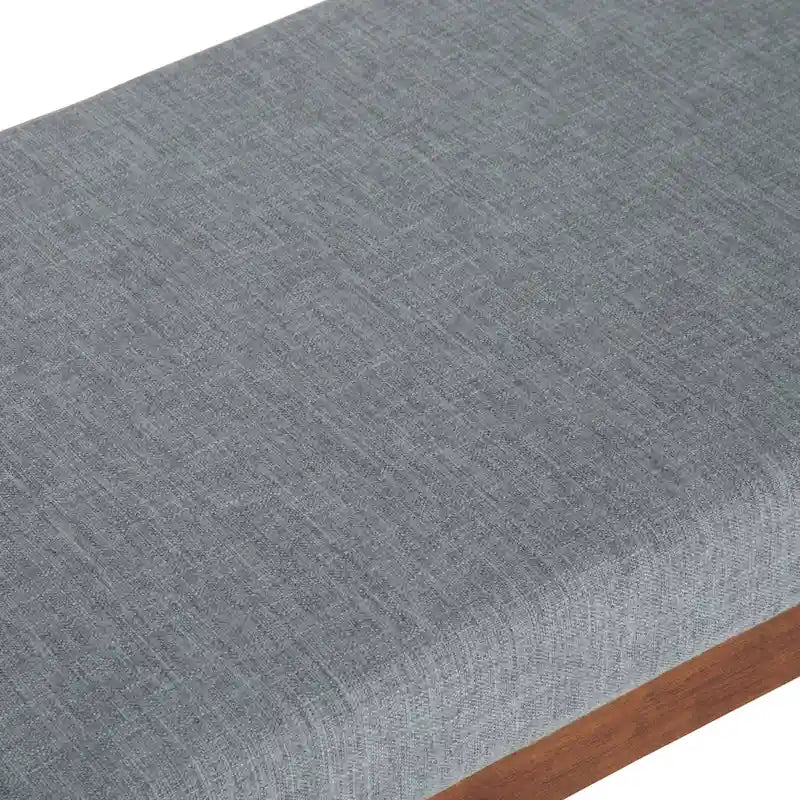 Banc ottoman rectangulaire de style moderne du milieu du siècle de 48 pouces de largeur