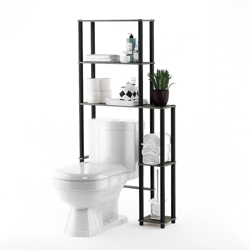 Meuble de rangement 5 étagères pour toilettes