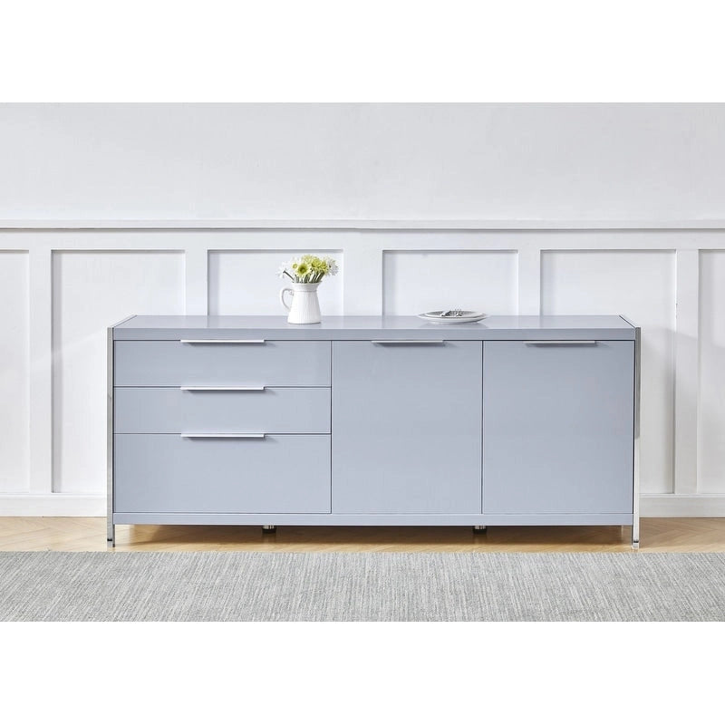 Commode moderne 3 tiroirs laquée