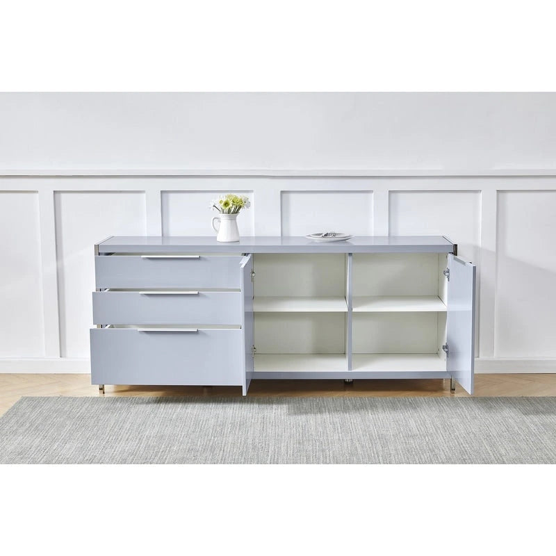 Commode moderne 3 tiroirs laquée