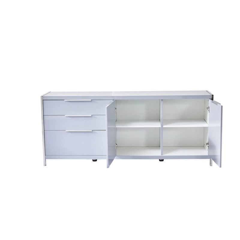 Commode moderne 3 tiroirs laquée