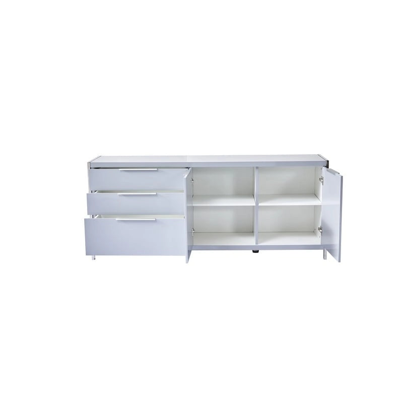 Commode moderne 3 tiroirs laquée