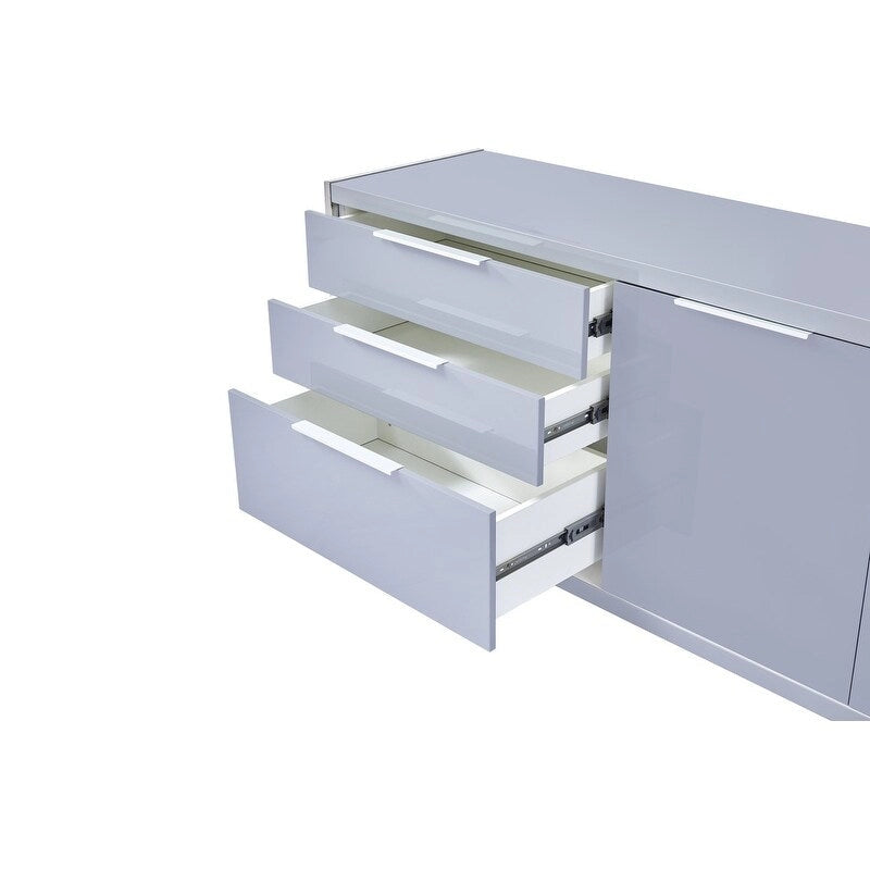 Commode moderne 3 tiroirs laquée