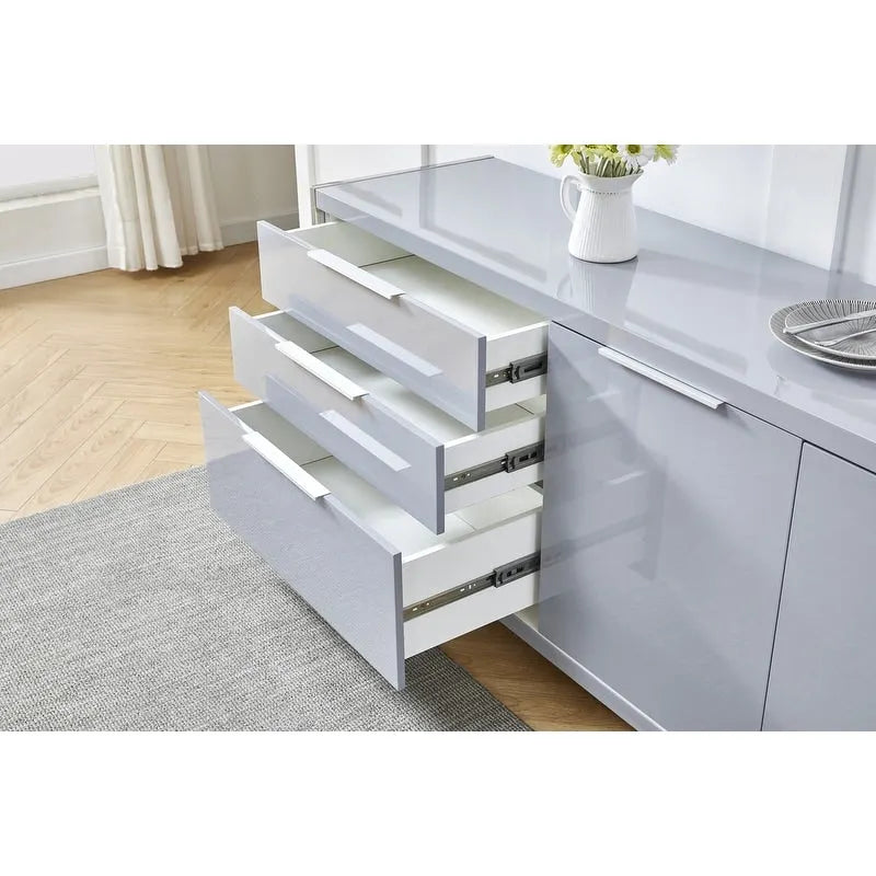 Commode moderne 3 tiroirs laquée