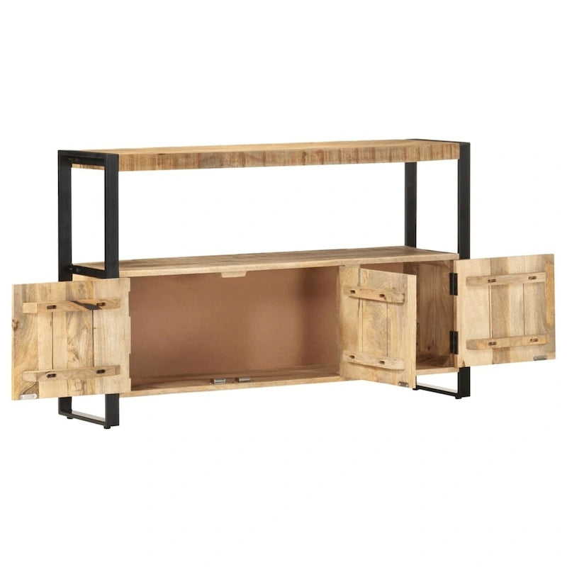 Meuble d'appoint 120 cm x 30 cm x 75 cm bois de manguier massif