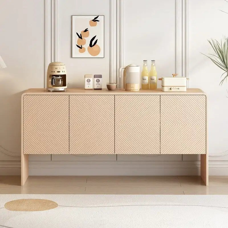 Buffet avec grand espace de rangement de 60 L et 4 portes