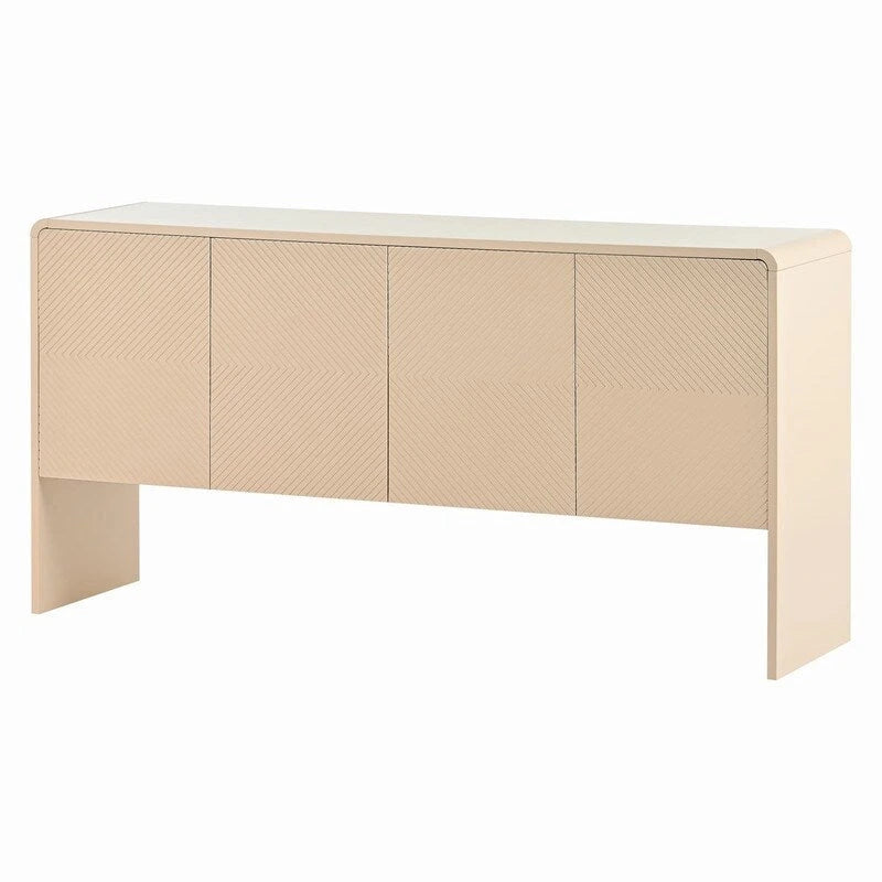 Buffet avec grand espace de rangement de 60 L et 4 portes