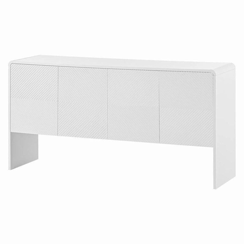 Buffet avec grand espace de rangement de 60 L et 4 portes