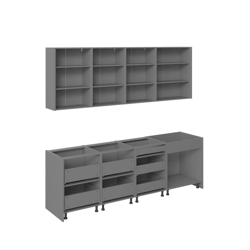 Caisson de cuisine bas, blanc mat, 8,5 pi de largeur - 103 po x 24 po