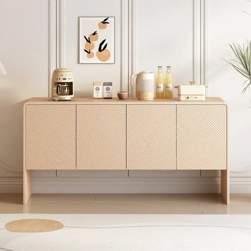Buffet/bahut minimaliste de 60 po de largeur avec 4 portes et grand espace de rangement