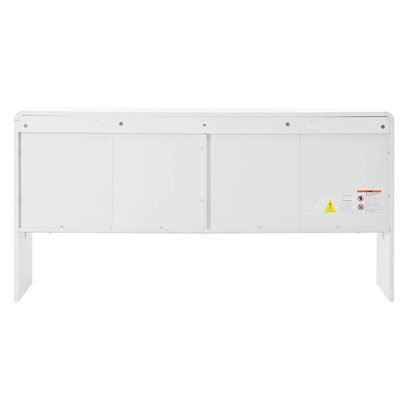 Buffet/bahut minimaliste de 60 po de largeur avec 4 portes et grand espace de rangement