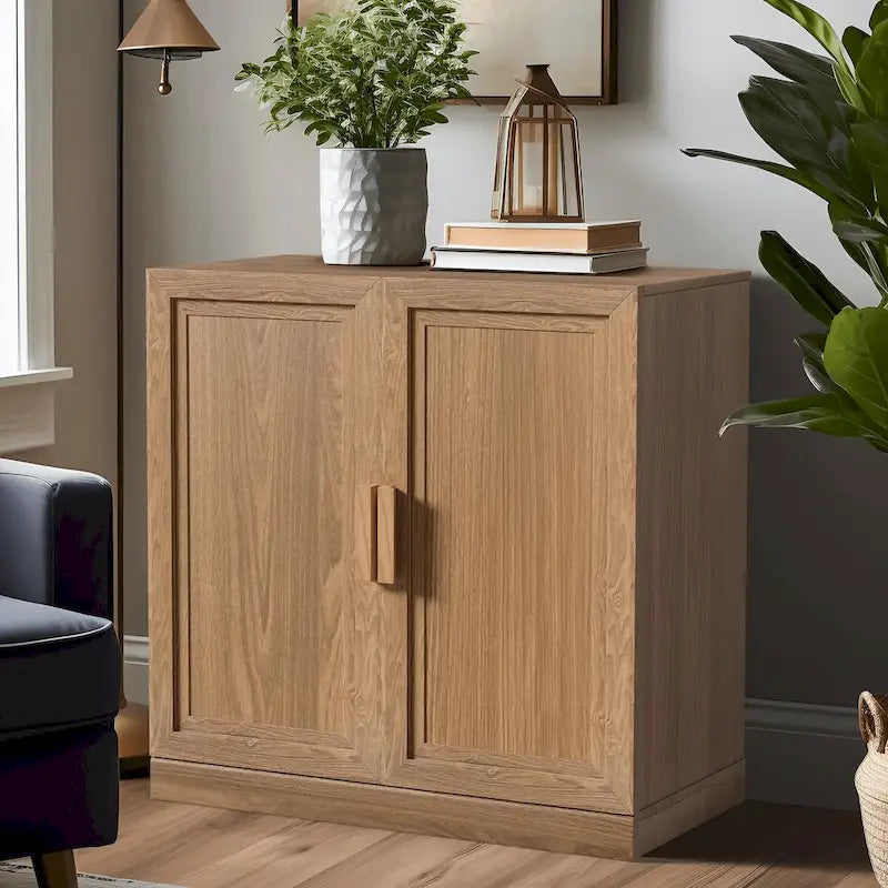Armoire de rangement à deux portes avec étagères, 31 po