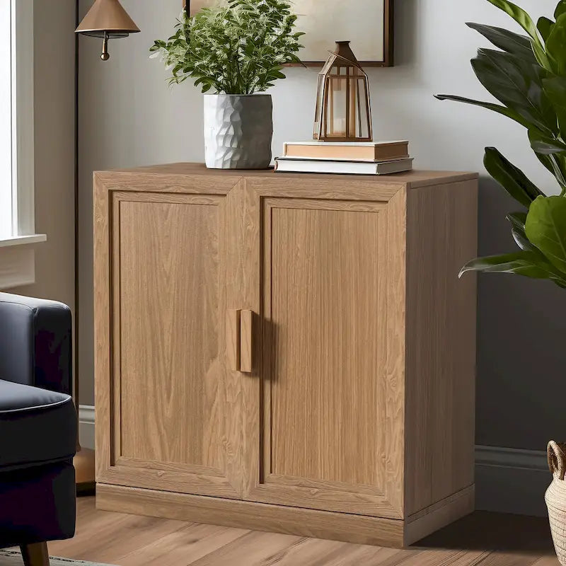 Armoire de rangement à deux portes avec étagères, 31 po