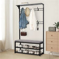 Meuble d'entrée avec banc et rangement à chaussures - 39,37 po P x 11,8 po L x 67,77 po H