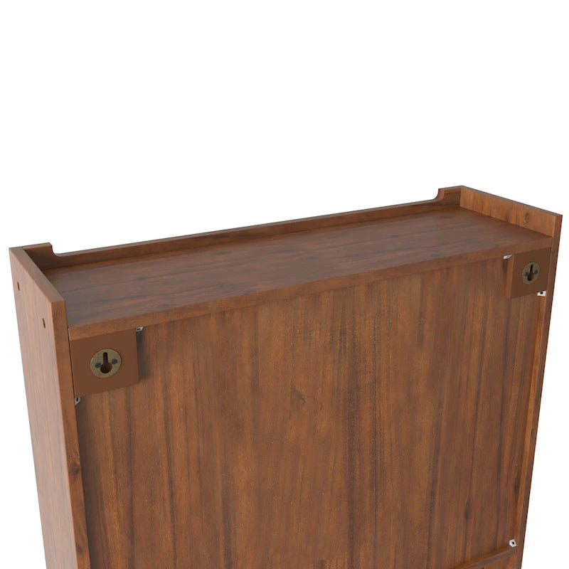 Armoire murale à double porte vintage en verre de 24,8 po