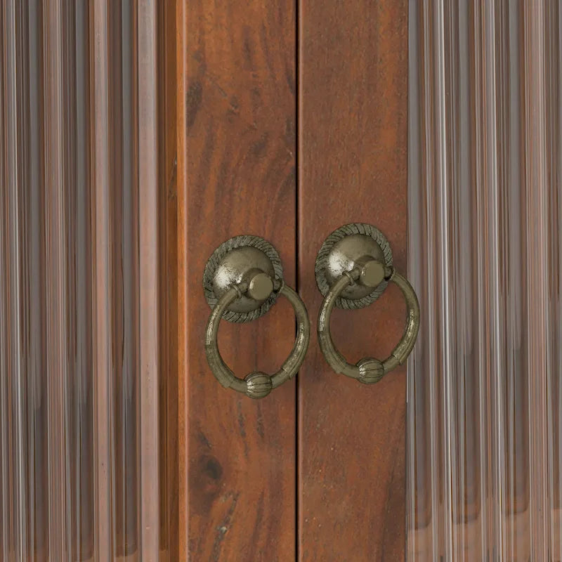 Armoire murale à double porte vintage en verre de 24,8 po