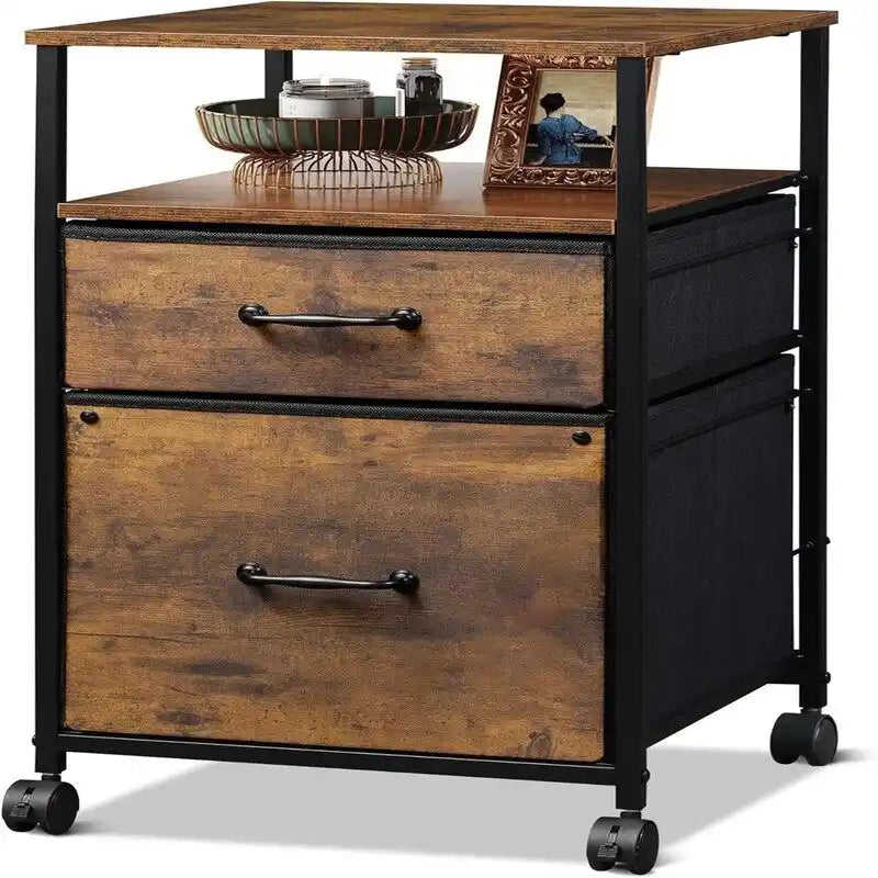 Caisson mobile à 2 tiroirs - 15,7 po P x 15,4 po L x 26,8 po H