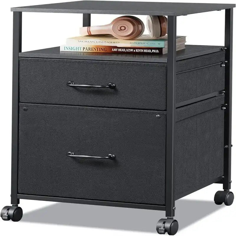 Caisson mobile à 2 tiroirs - 15,7 po P x 15,4 po L x 26,8 po H