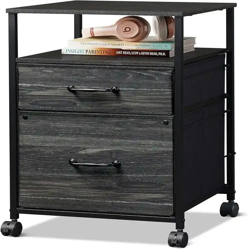 Caisson mobile à 2 tiroirs - 15,7 po P x 15,4 po L x 26,8 po H