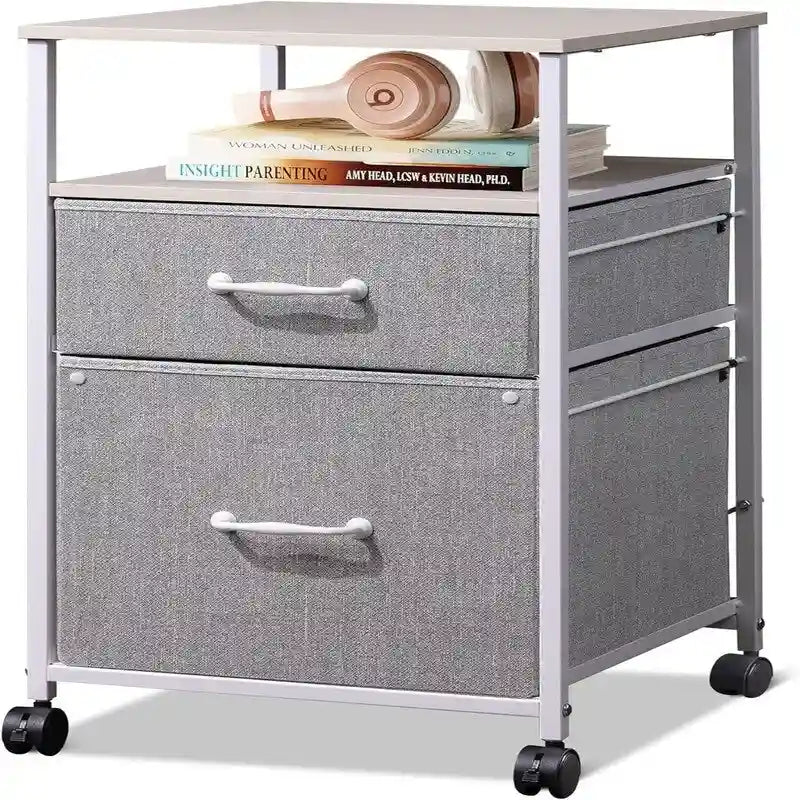 Caisson mobile à 2 tiroirs - 15,7 po P x 15,4 po L x 26,8 po H