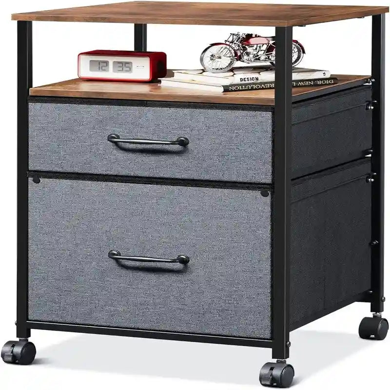 Caisson mobile à 2 tiroirs - 15,7 po P x 15,4 po L x 26,8 po H