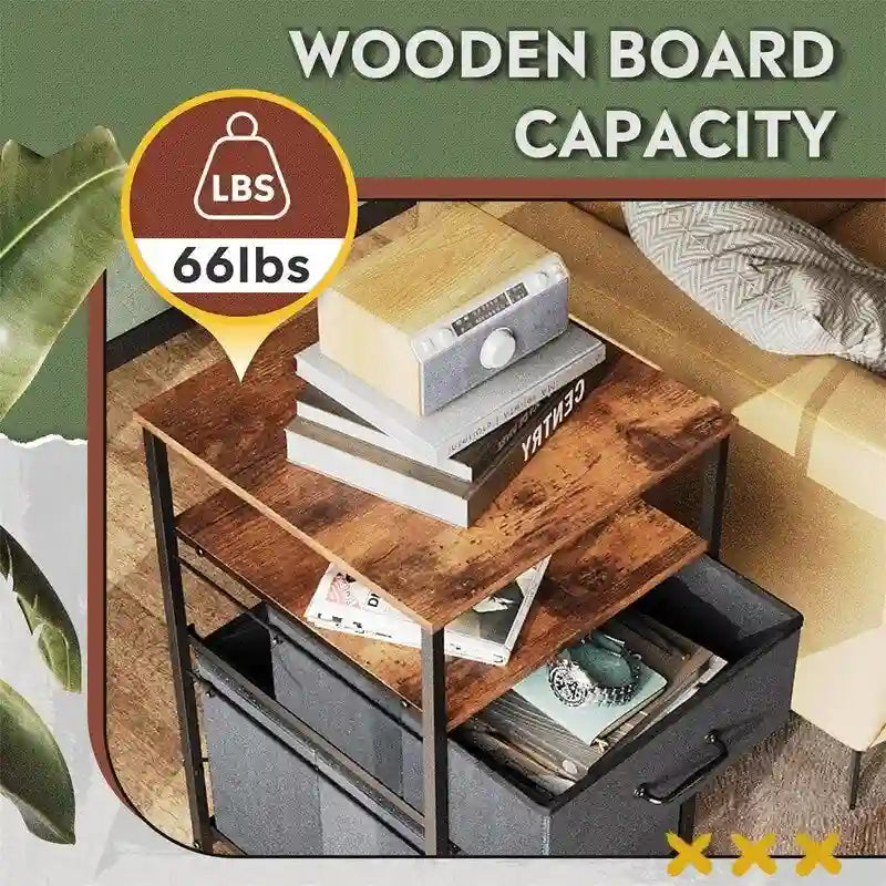 Caisson mobile à 2 tiroirs - 15,7 po P x 15,4 po L x 26,8 po H
