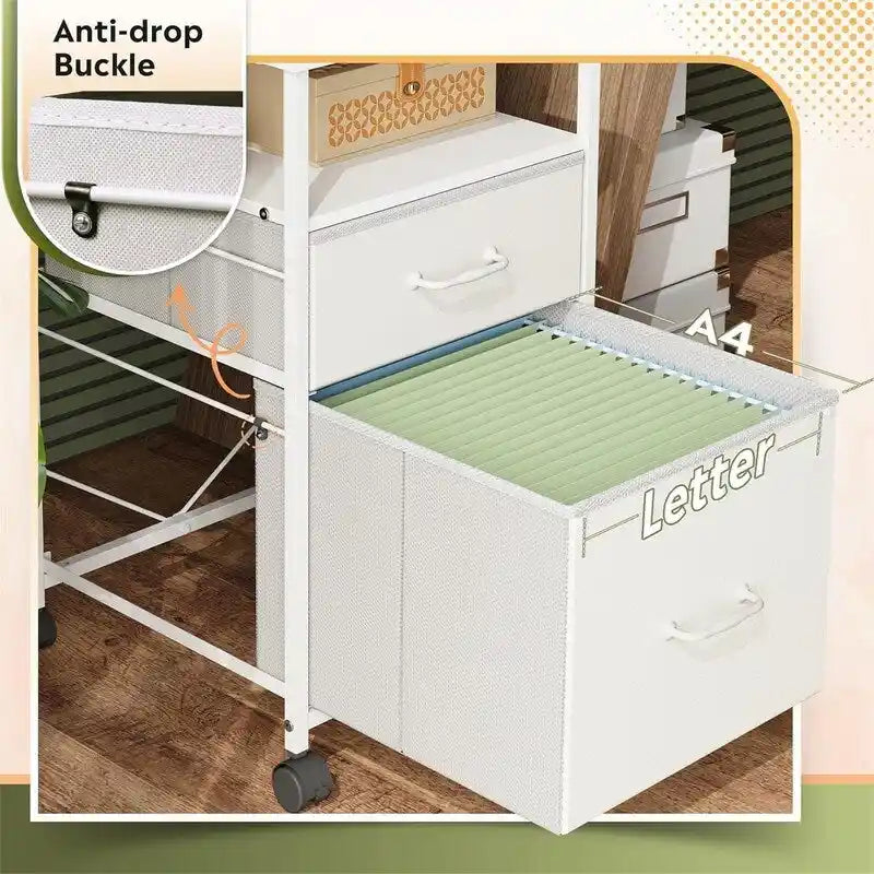 Caisson mobile à 2 tiroirs - 15,7 po P x 15,4 po L x 26,8 po H